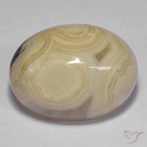 Ágata Multicolor natural de 19.37 ct, Ovalada, Translúcido
