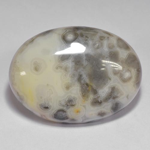 Ágata multicolor natural de 39,51 ct, corte óvalo, opaco