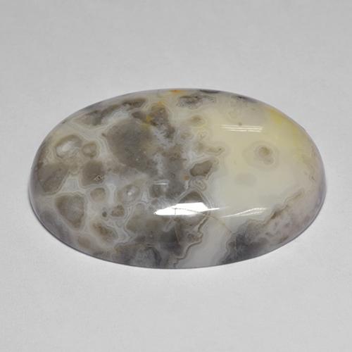 Ágata multicolor natural de 39,51 ct, corte óvalo, opaco