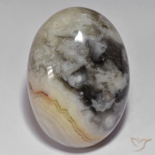 45.27ct Natural Multicolor Ágata, Ovalada, Opaco