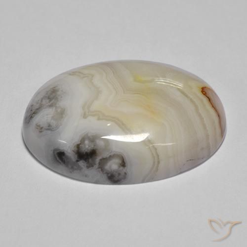 Ágata Multicolor natural de 40.74 ct, Ovalada, Opaco