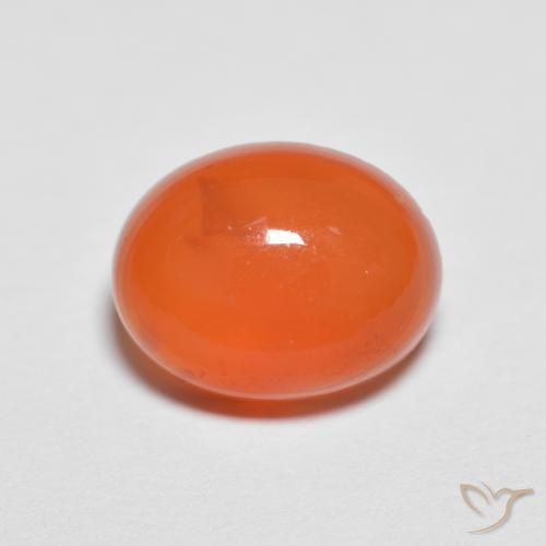 1.93ct Natural Naranja claro Ágata, Ovalada, Translúcido