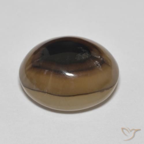 Ágata Multicolor natural de 8.49 ct, Ovalada, Translúcido