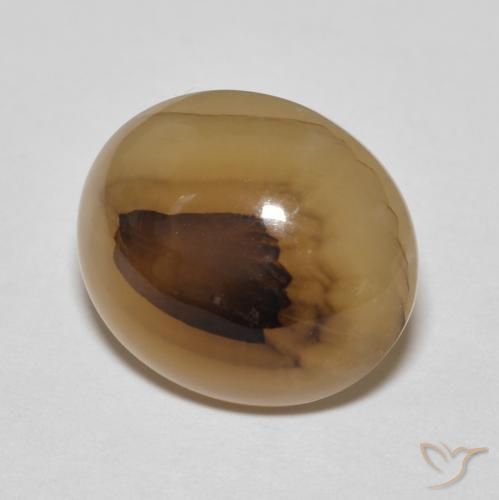 Ágata Multicolor natural de 9.19 ct, Ovalada, Translúcido
