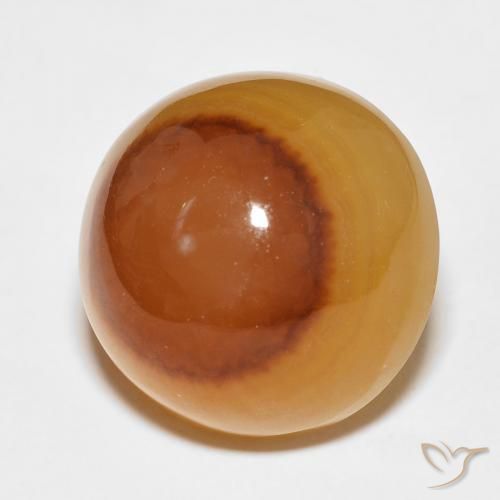 Ágata Multicolor natural de 23.05 ct, Redondo, Translúcido