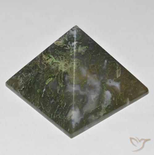 128.79ct Natural Verde con rojo Ágata, Cuadrado, Opaco