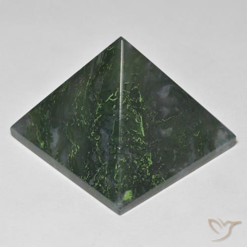 98.71ct Natural Verde medio Ágata, Cuadrado, Opaco