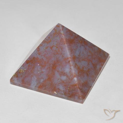 Ágata Multicolor natural de 85.13 ct, Cuadrado, Opaco