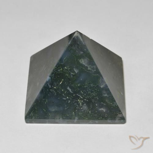 Ágata Verde medio natural de 89.63 ct, Cuadrado, Opaco