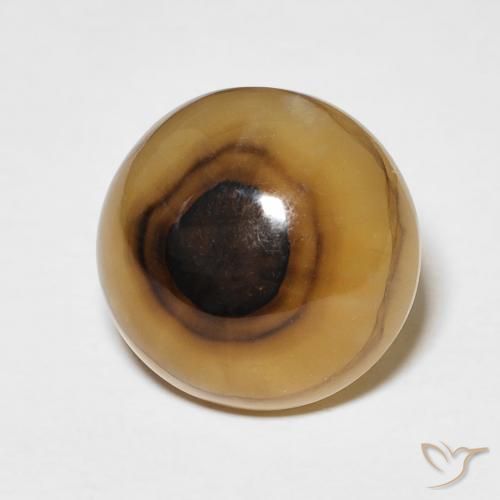 Ágata Multicolor natural de 10.40 ct, Redondo, Translúcido