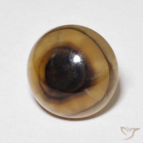 Ágata Multicolor natural de 11.72 ct, Redondo, Translúcido