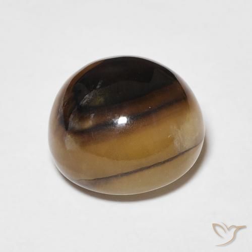 Ágata Multicolor natural de 6.25 ct, Redondo, Translúcido