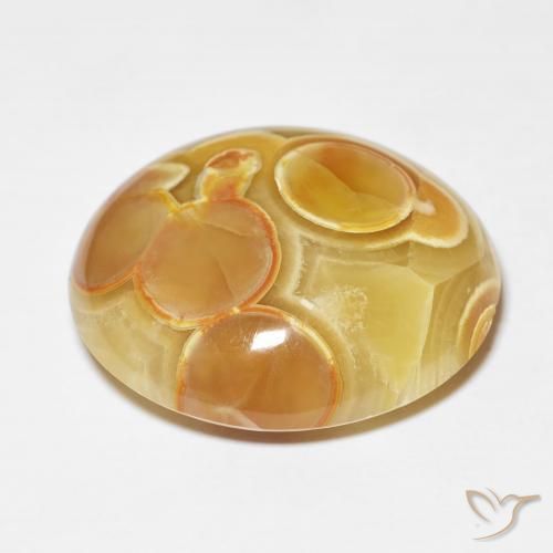 Ágata Multicolor natural de 30.88 ct, Ovalada, Opaco