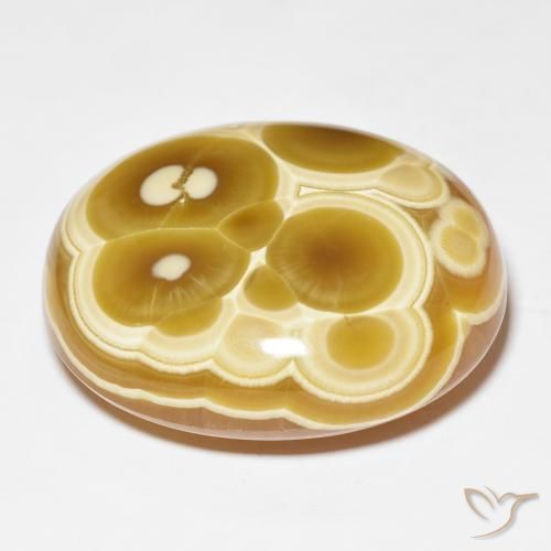 Ágata Multicolor natural de 96.70 ct, Ovalada, Opaco