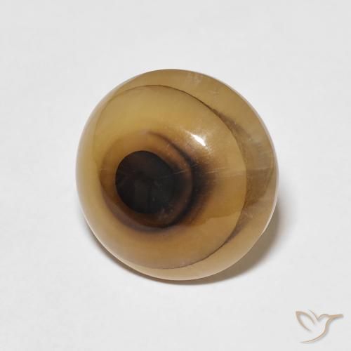 Ágata Multicolor natural de 8.95 ct, Redondo, Translúcido