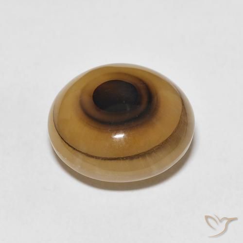 Ágata Multicolor natural de 8.95 ct, Redondo, Translúcido