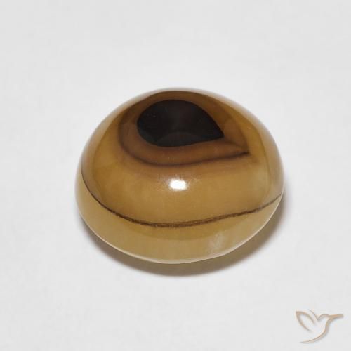 Ágata Multicolor natural de 5.07 ct, Redondo, Translúcido