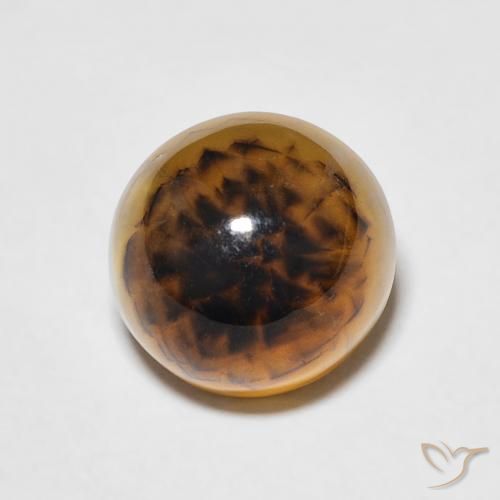 4.35ct Natural Multicolor Ágata, Redondo, Translúcido