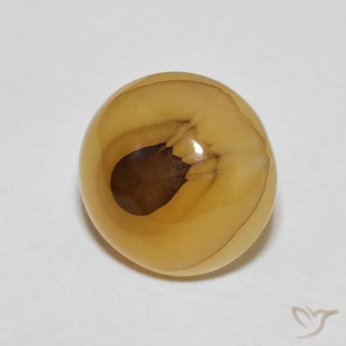 Ágata Multicolor natural de 4.21 ct, Redondo, Translúcido