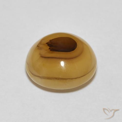 Ágata Multicolor natural de 4.21 ct, Redondo, Translúcido