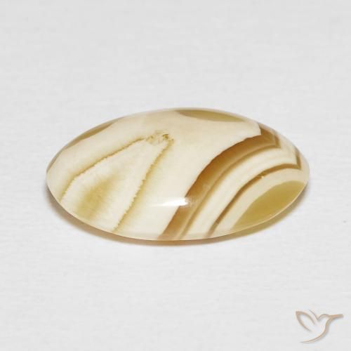 Ágata Multicolor natural de 5.71 ct, Ovalada, Opaco