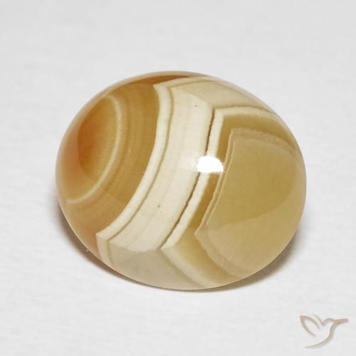 Ágata Multicolor natural de 6.80 ct, Ovalada, Opaco