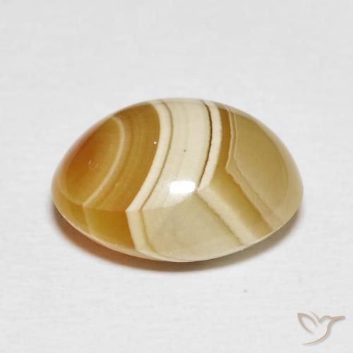 Ágata Multicolor natural de 6.80 ct, Ovalada, Opaco
