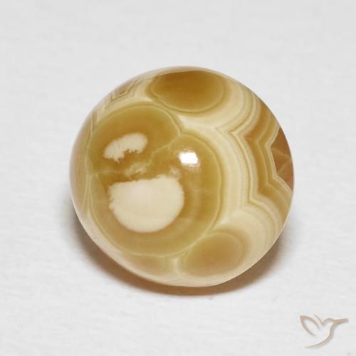Ágata Multicolor natural de 6.46 ct, Ovalada, Opaco
