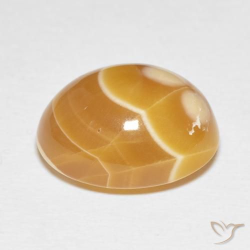 Ágata Multicolor natural de 15.79 ct, Ovalada, Opaco