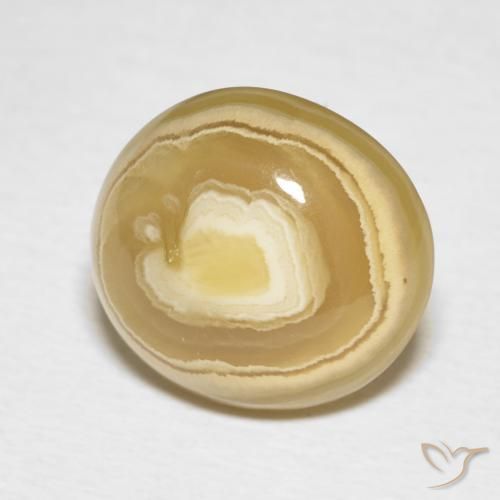 Ágata Multicolor natural de 7.07 ct, Ovalada, Opaco