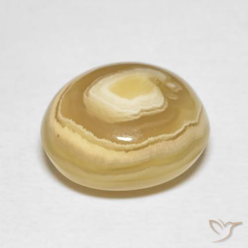 Ágata Multicolor natural de 7.07 ct, Ovalada, Opaco