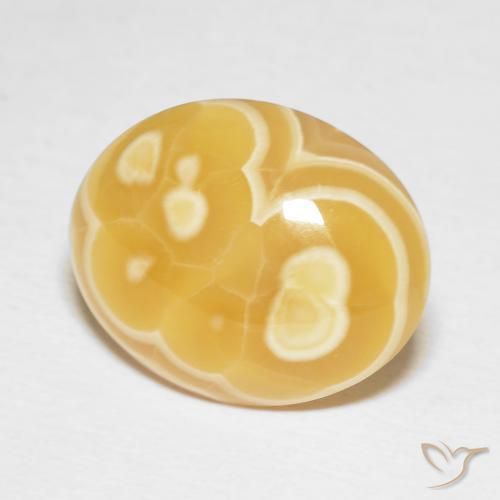 Ágata Multicolor natural de 14.41 ct, Ovalada, Opaco