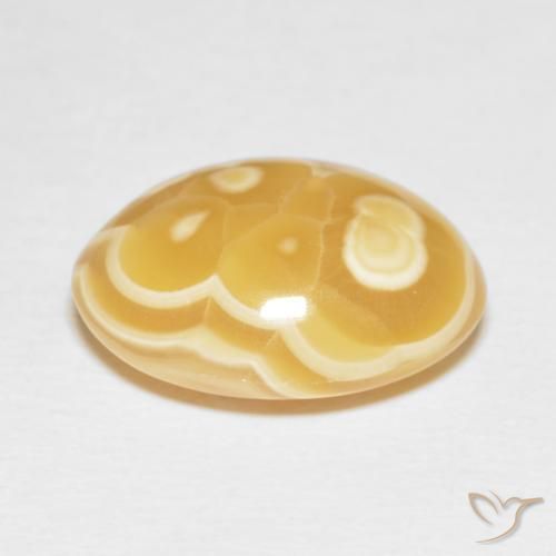Ágata Multicolor natural de 14.41 ct, Ovalada, Opaco