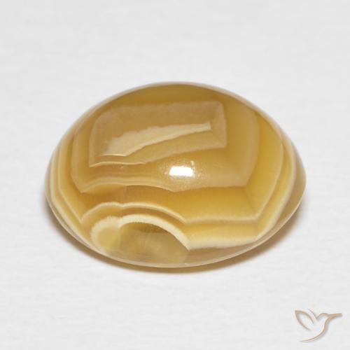 Ágata Multicolor natural de 8.94 ct, Ovalada, Opaco