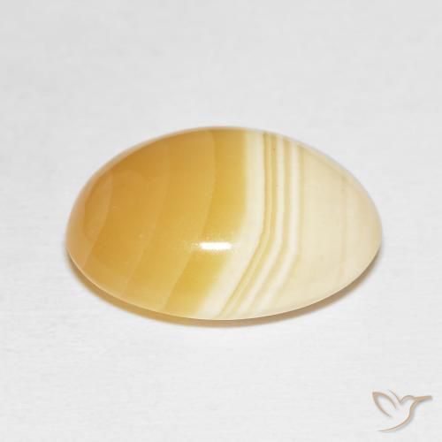 Ágata Multicolor natural de 17.37 ct, Ovalada, Opaco