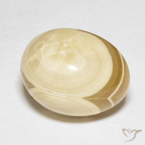 Ágata Multicolor natural de 27.82 ct, Ovalada, Opaco