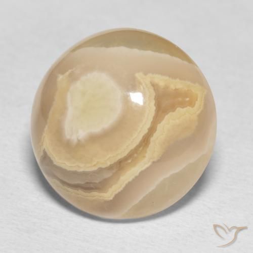 Ágata Multicolor natural de 16.49 ct, Redondo, Opaco