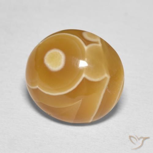 Ágata Multicolor natural de 7.92 ct, Ovalada, Opaco