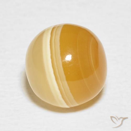 Ágata Multicolor natural de 5.06 ct, Esfera / Bola, Opaco