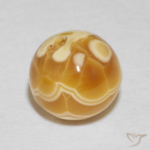 Ágata Multicolor natural de 5.14 ct, Esfera / Bola, Opaco