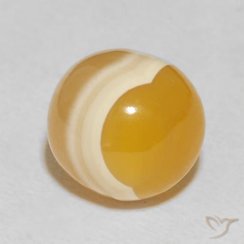Ágata Multicolor natural de 12.25 ct, Esfera / Bola, Opaco