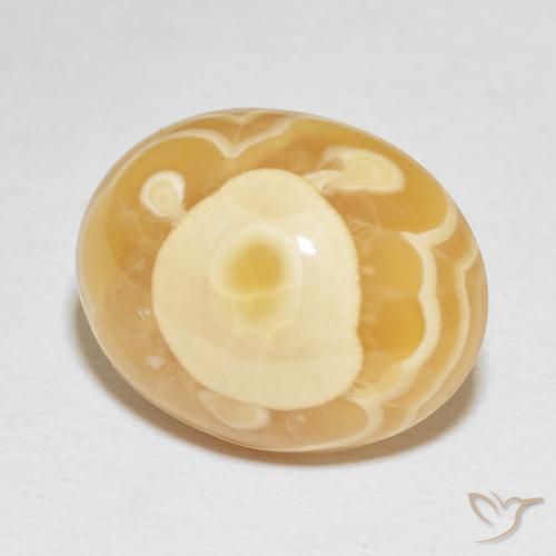Ágata Multicolor natural de 20.91 ct, Ovalada, Opaco