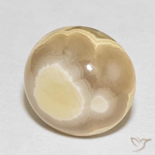 Ágata Multicolor natural de 16.34 ct, Ovalada, Opaco
