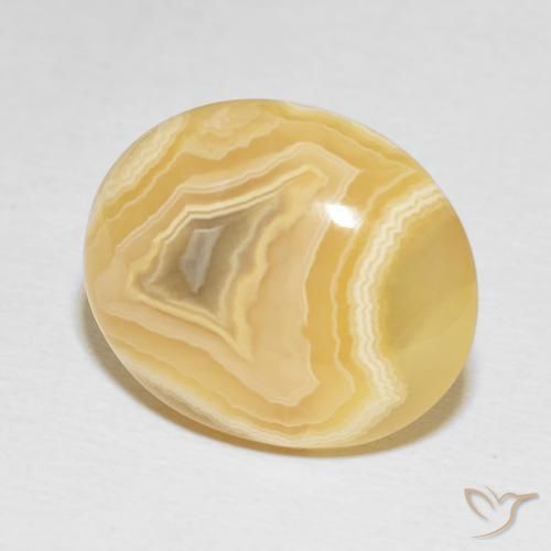 Ágata Multicolor natural de 16.33 ct, Ovalada, Opaco