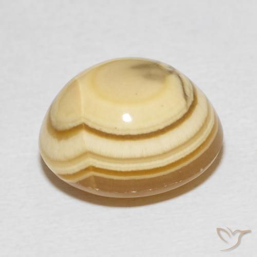 Ágata Multicolor natural de 12.01 ct, Ovalada, Opaco