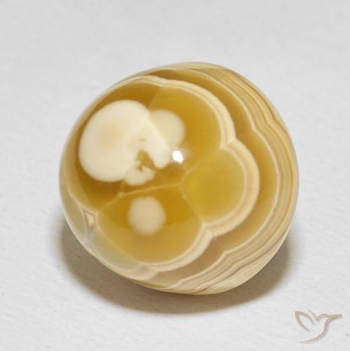 Ágata Multicolor natural de 19.86 ct, Ovalada, Opaco