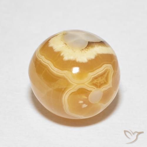 Ágata Multicolor natural de 11.17 ct, Esfera / Bola, Opaco