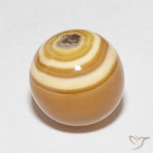 Ágata Multicolor natural de 15.04 ct, Esfera / Bola, Opaco