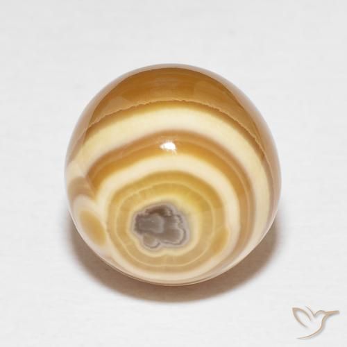 Ágata Multicolor natural de 15.04 ct, Esfera / Bola, Opaco