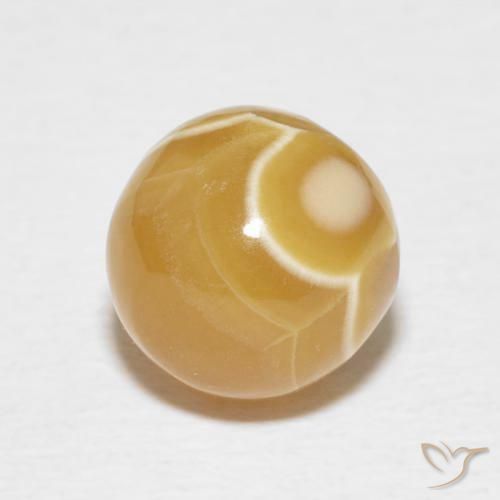 Ágata Multicolor natural de 5.14 ct, Esfera / Bola, Opaco